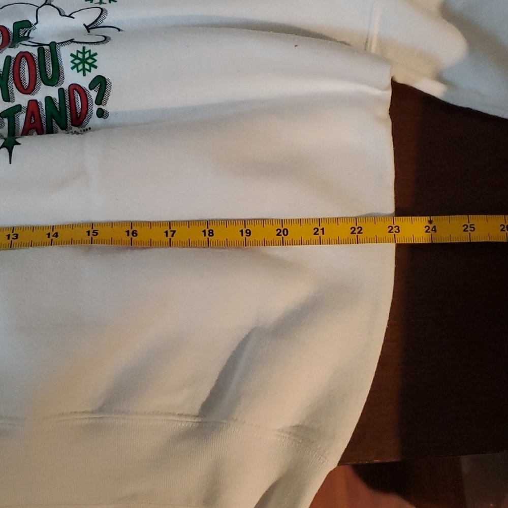 VTG white sweater XL, "What part of no don't you understand?" - Picture 10 of 12